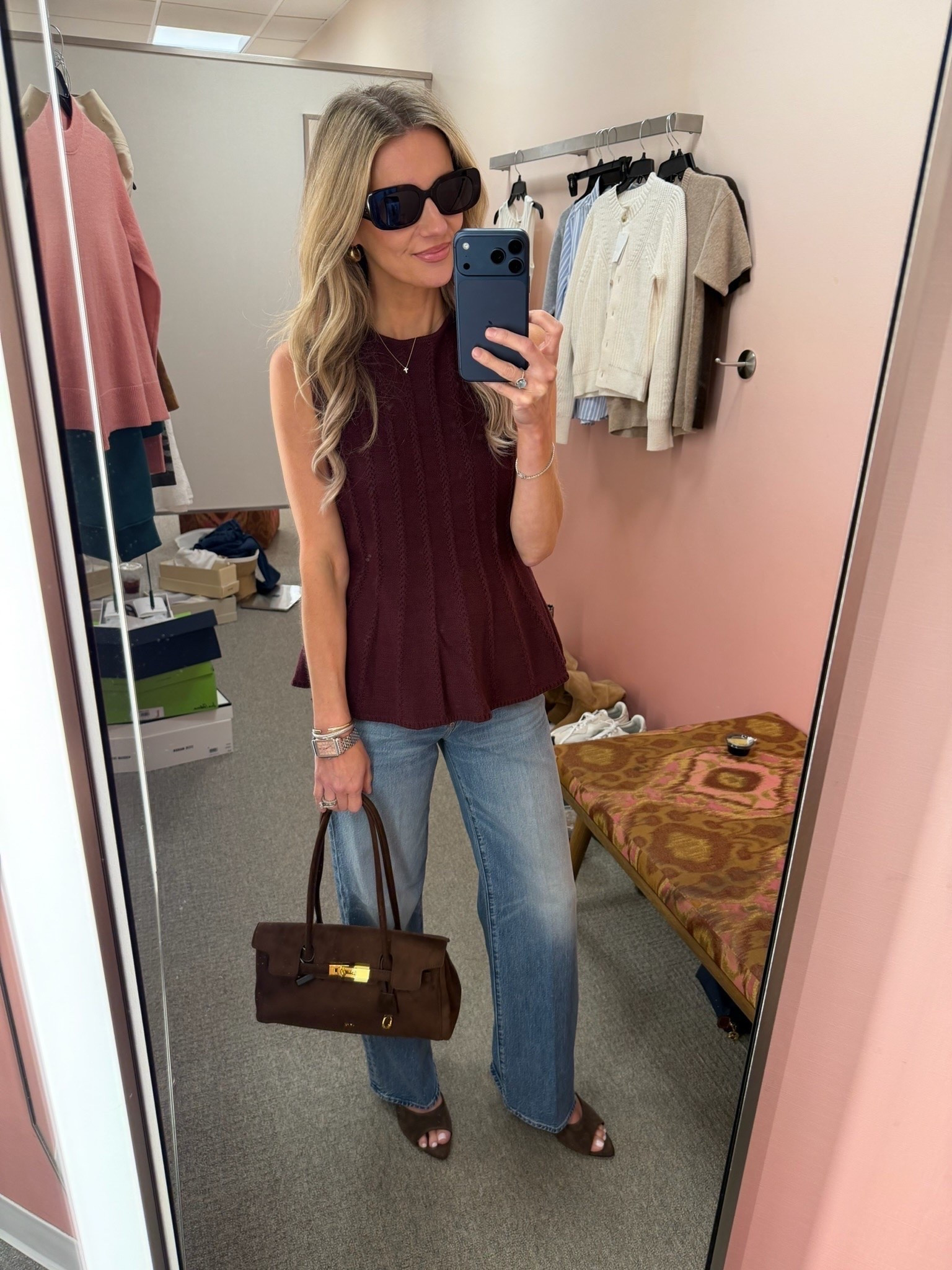 Burgundy is one of the biggest fall color trends, and this knit top is such a pretty way to wear it. I paired it with wide-leg jeans and chocolate brown accessories for a classic fall outfit. This is one of my favorite Nordstrom Anniversary Sale outfit ideas.

#LTKootd #LTKgrwm #LTKSaleAlert

#LTKdayinmylife #LTKgrwm #LTKmomlife
