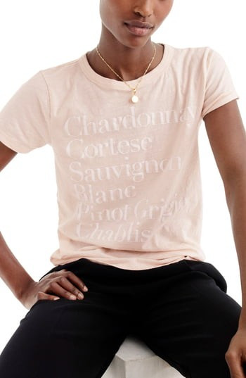 Women's J.crew Chardonnay Tee, Size XX-Small - Ivory | Nordstrom