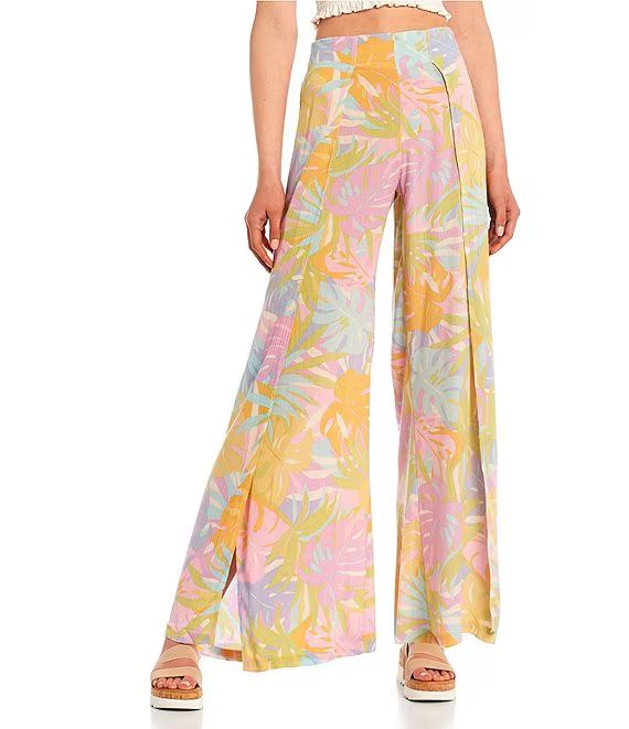 BillabongCoordinating Split Spirit High Rise Large Floral Printed Pants | Dillard's