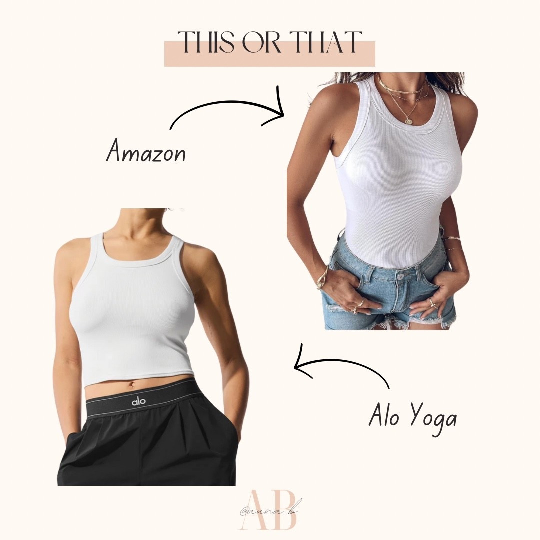 INSPIRED —> Alo tank top, but make it Amazon (& with a built in bra!!)

#LTKStyleTip #LTKActive #LTKFindsUnder50