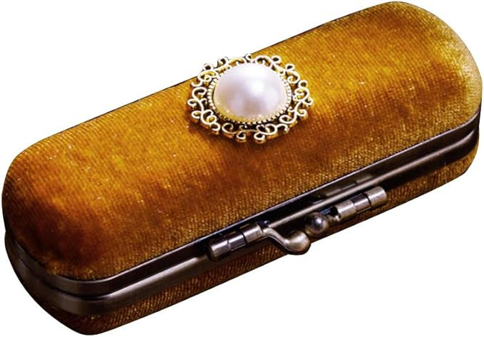 Cabilock Retro Lipstick Box with Mirror Vintage Clasp Compact Lip Balm Organizer Fits Lipstick Li... | Amazon (US)