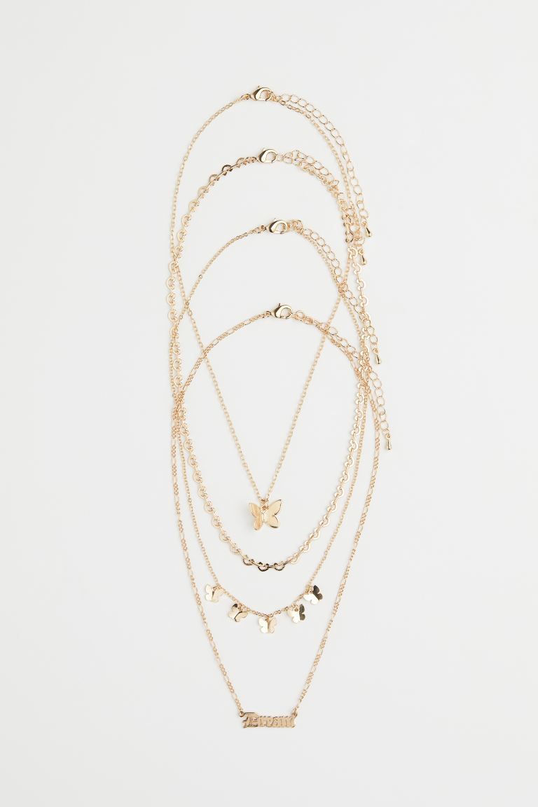 4-pack Necklaces | H&M (US + CA)