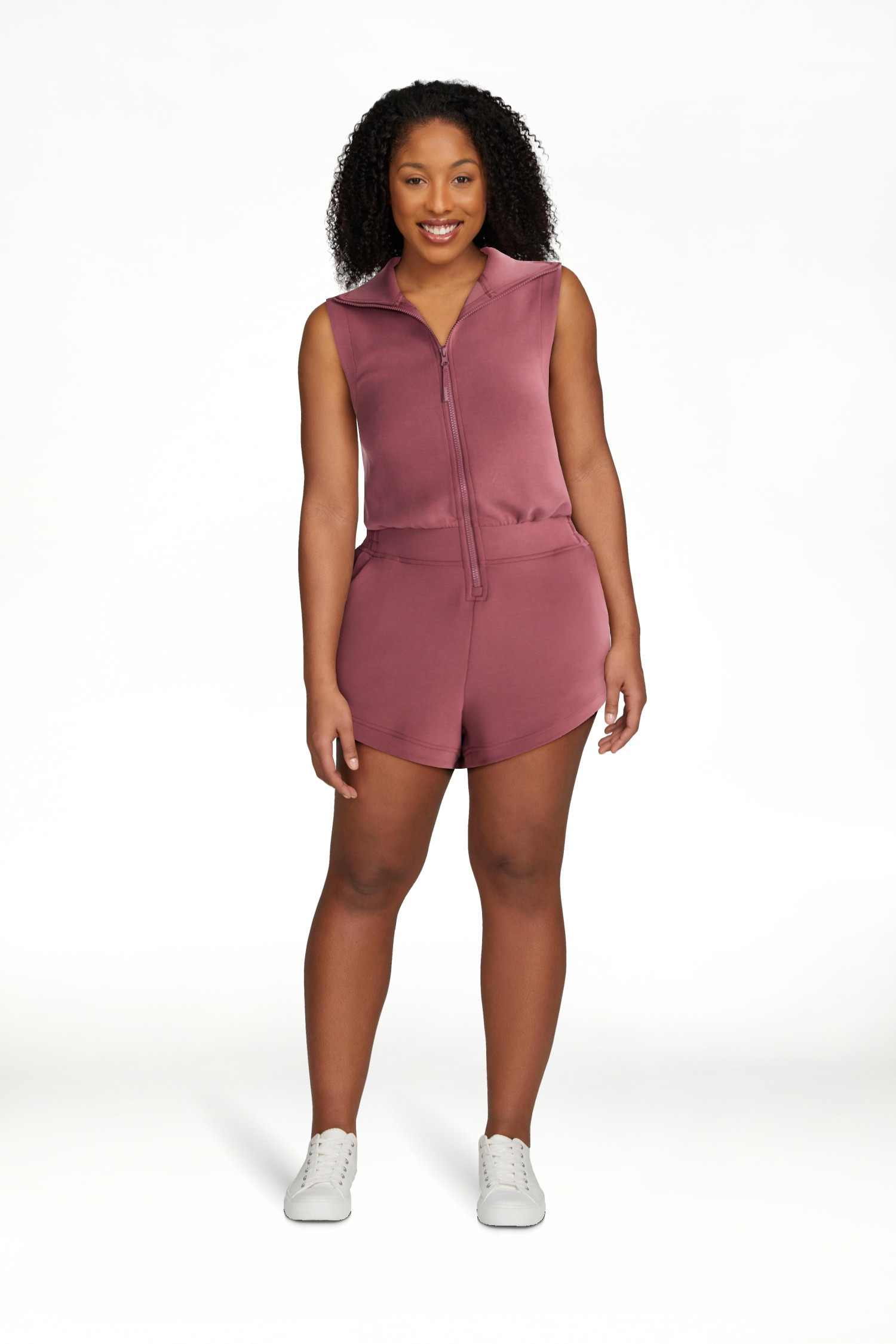 Avia Women's Scubaknit Romper, Sizes XS-4X | Walmart (US)
