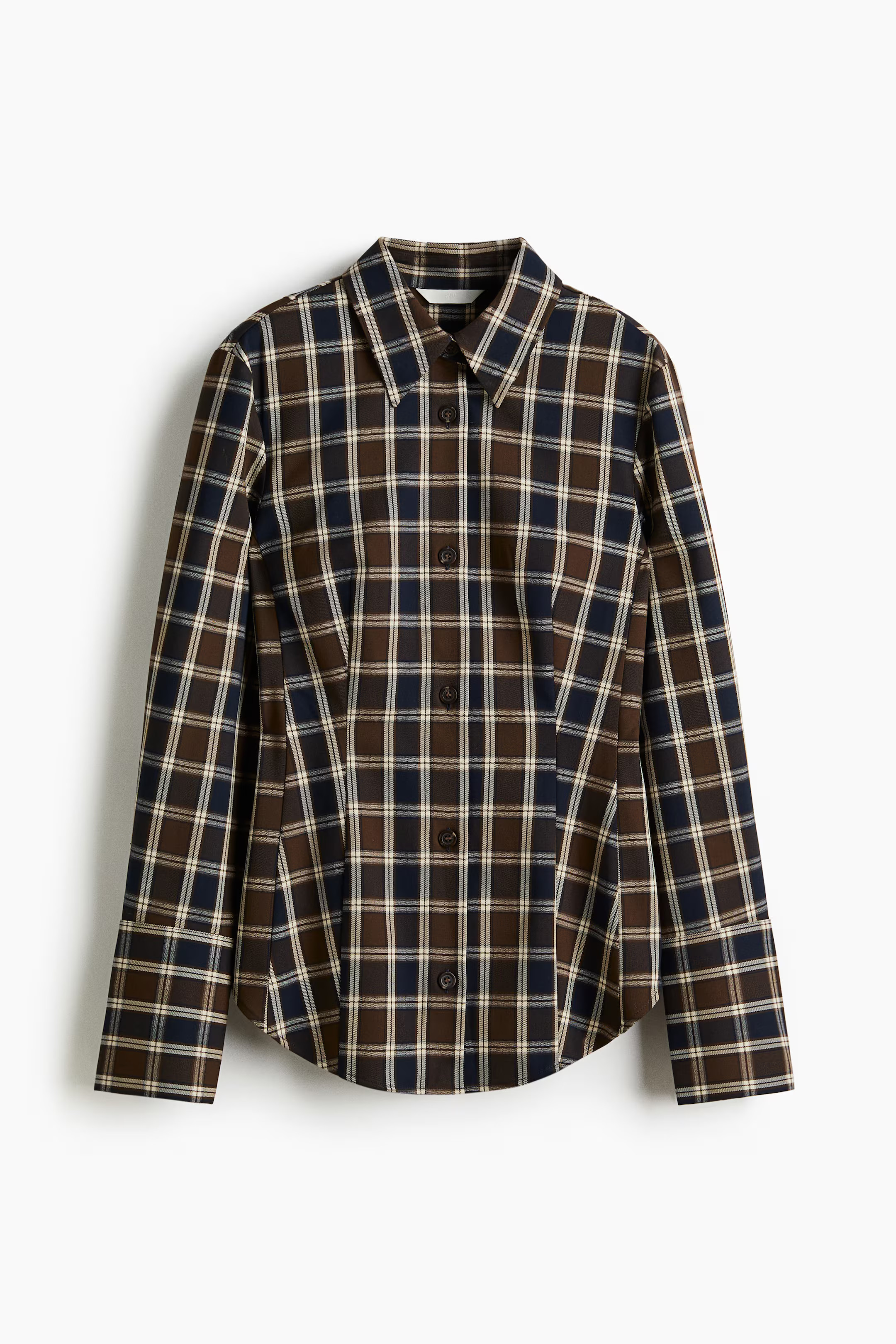 Fitted twill shirt | H&M (UK, MY, IN, SG, PH, TW, HK)