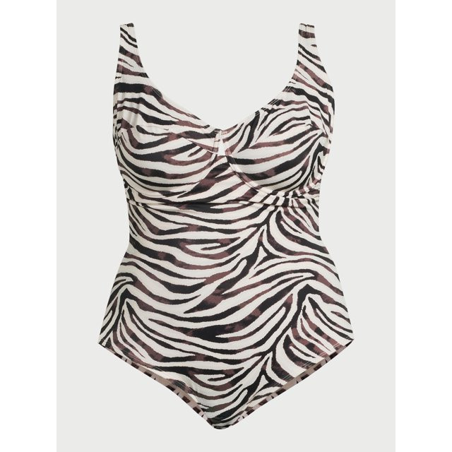 Sofia by Sofia Vergara Women's and Plus Sandra One Piece Swimsuit with Shaping Curvetex®, Sizes ... | Walmart (US)