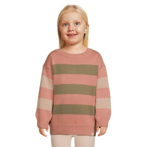 easy-peasy Toddler Unisex Long Sleeve Striped Sweater, Sizes 12 Months-5T | Walmart (US)