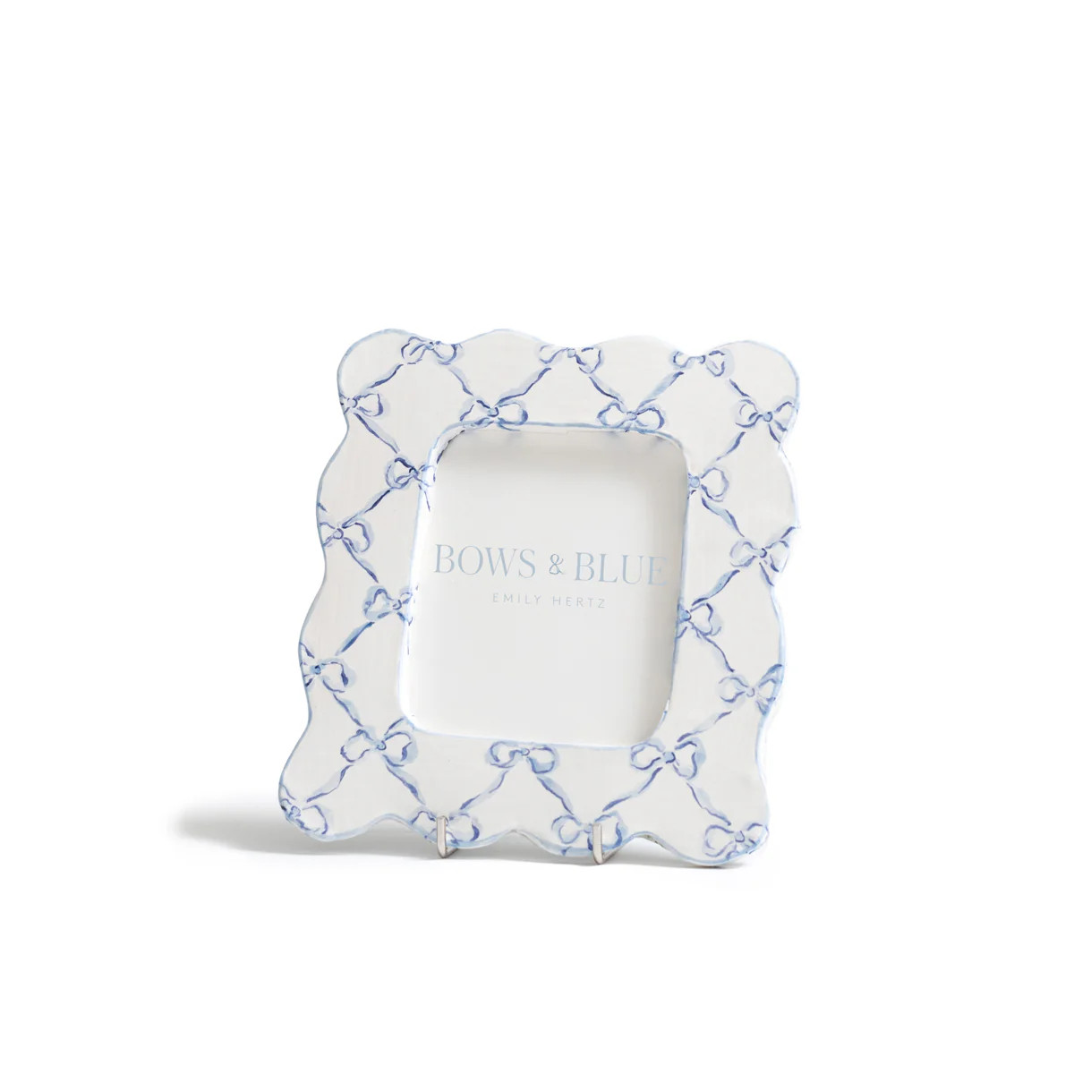 Scalloped Bow Picture Frame | Bows & Blue