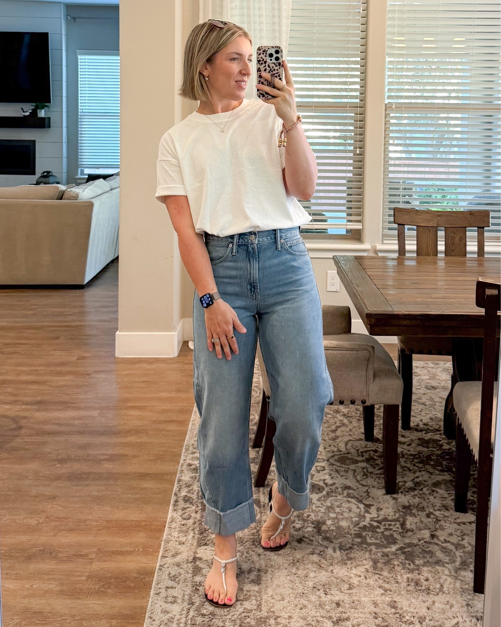 Perfect white tee from Target and GAP jeans that are 🤌🏼

#LTKmomlife #LTKdayinmylife