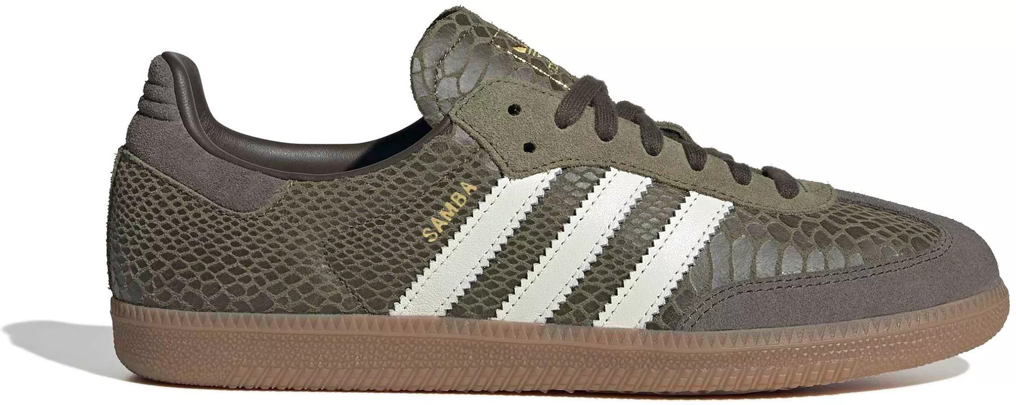 adidas Samba OG Shoes, Men's, M10.5/W11.5, Snake Olive/White | DICK'S Sporting Goods