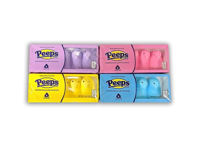 Easter Marshmallow Chicks Peeps Variety Pack 4ct. | Amazon (US)