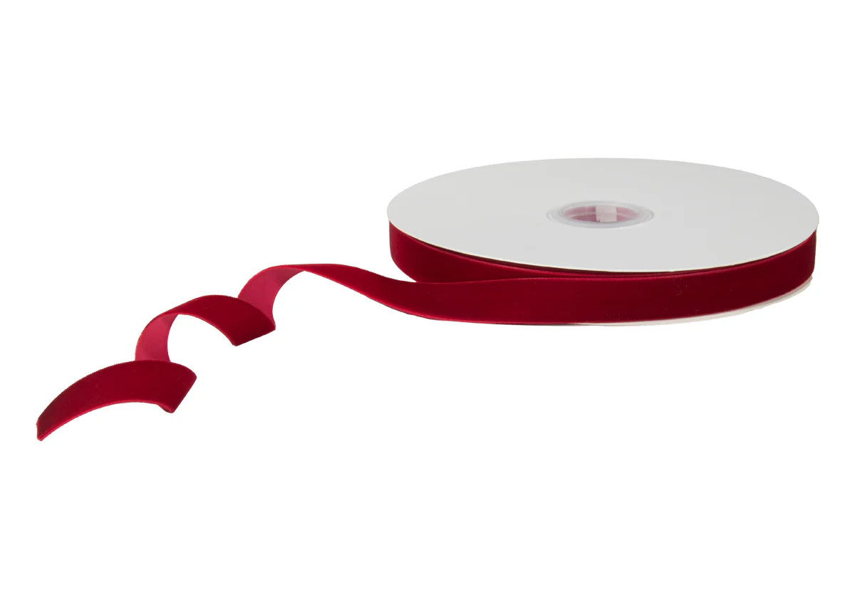 SCARLET VELVET RIBBON | Alice Lane Home Collection