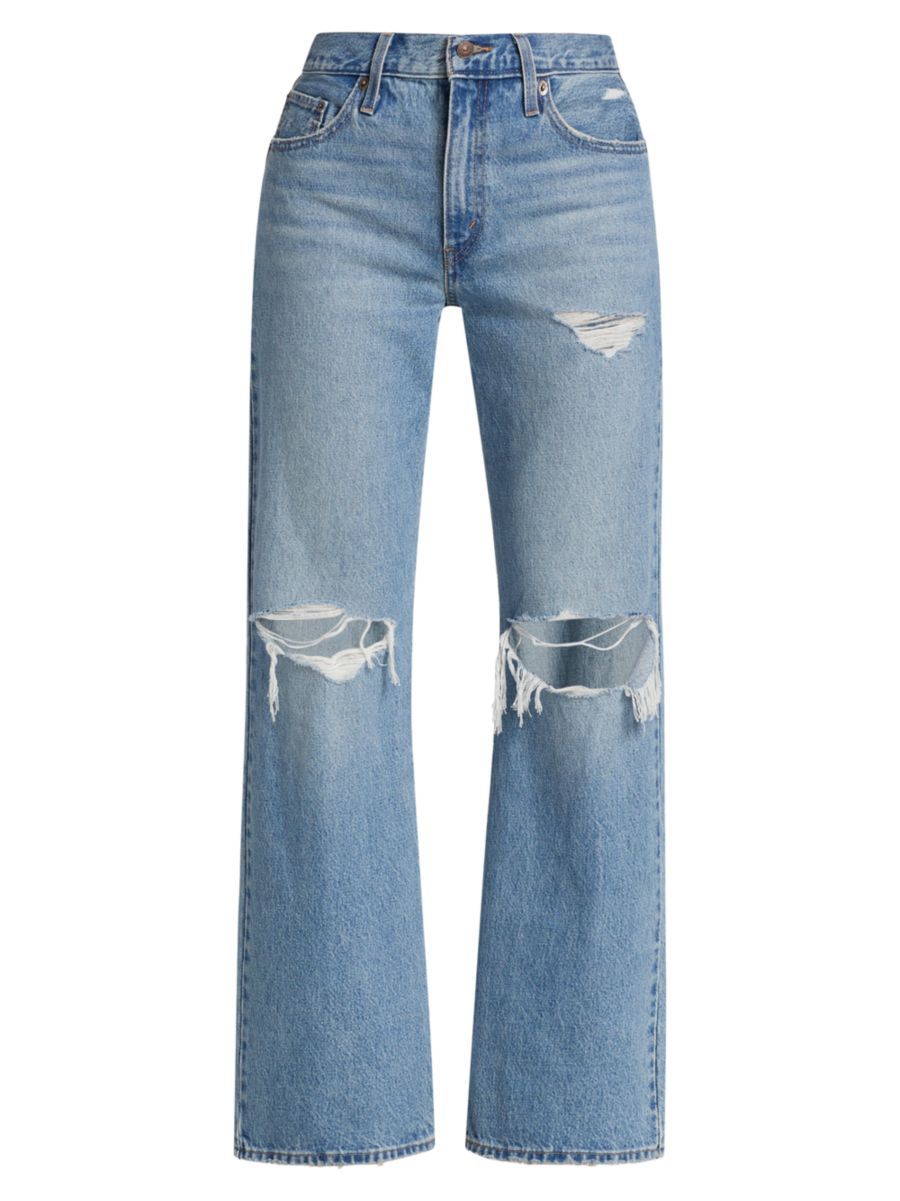 Distressed Baggy Bootcut Jeans | Saks Fifth Avenue