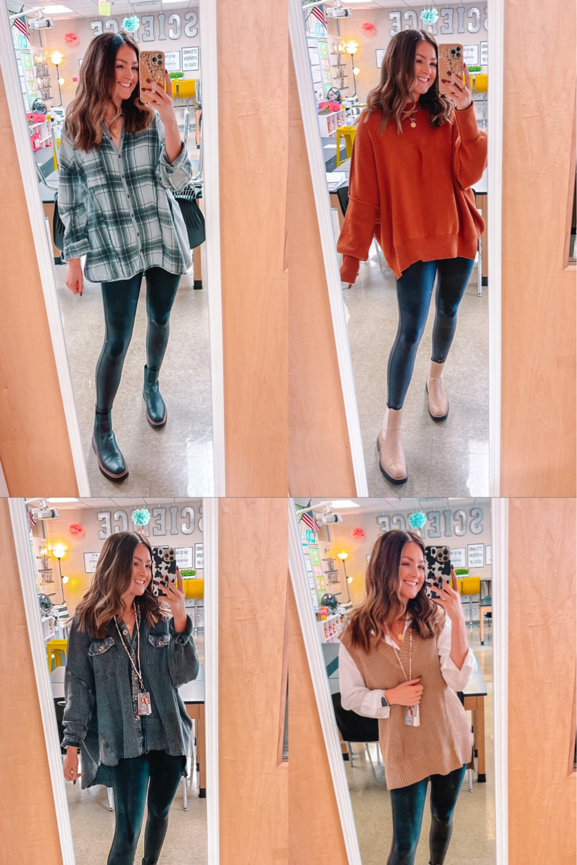 Spanx leather leggings 20% off! I’m wearing a small  