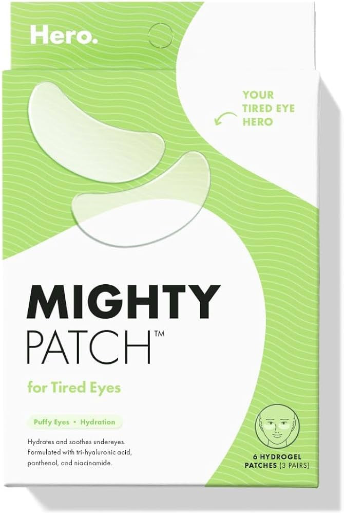 HERO COSMETICS Mighty Patch™ for Tired Eyes Patches - Soothing Hydrogel Patches - Awakens and V... | Amazon (US)