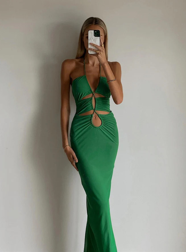 Jagger & Stone Emily Maxi Dress Green | Princess Polly US