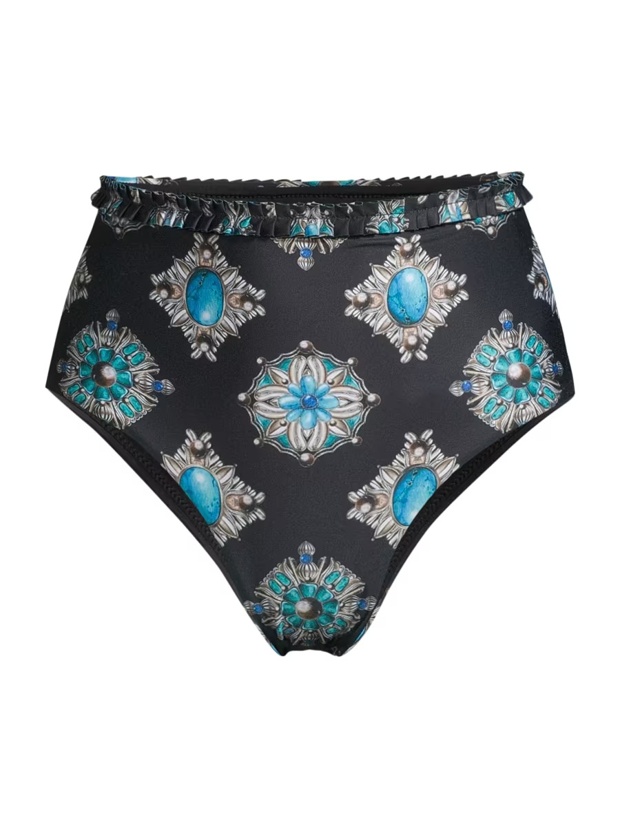 Alma Nopal Platero High-Rise Bikini Bottom | Saks Fifth Avenue