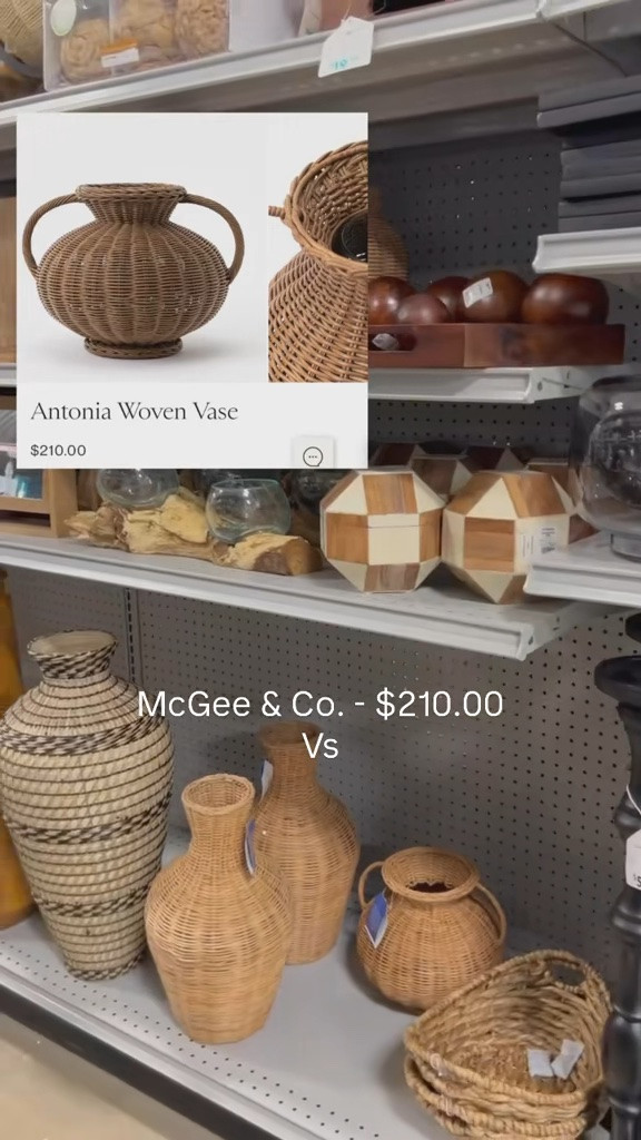 This beautiful wicker vase is such a steal! 
I gave it a complete make over by spray painting it (not shown in video). 
Linking everything I used below 🤎