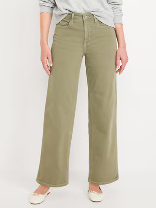 Extra High-Waisted Sky-Hi Wide-Leg Jeans | Old Navy (US)