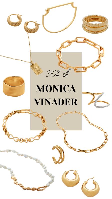 A few of my favourite Monica vinader pieces with at least 30% off