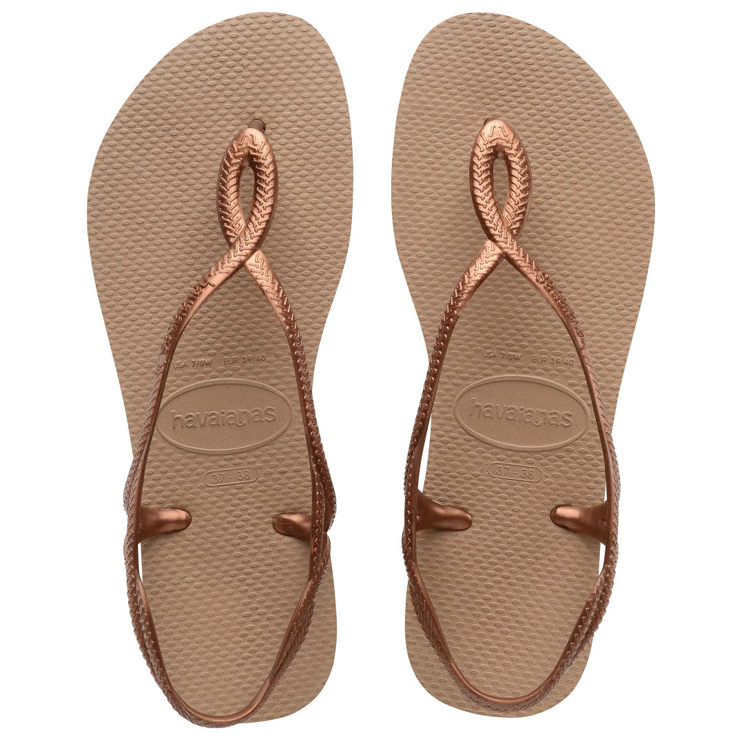Havaianas Women's Luna Sandal | Rose Gold | Size 9/10 | Havaianas