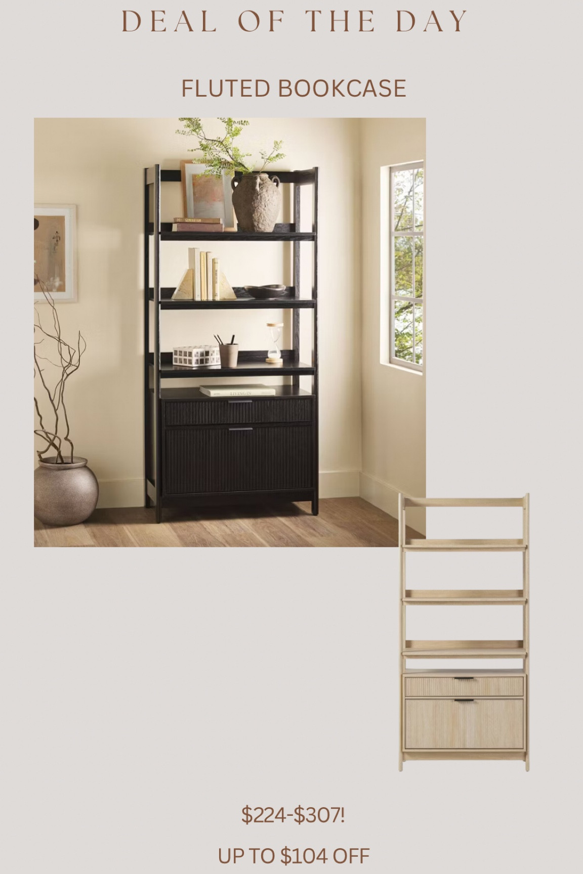 Brand new target fluted bookcase! So beautiful & such a great price 😍🙌🏻

#LTKHome #LTKSaleAlert #LTKStyleTip