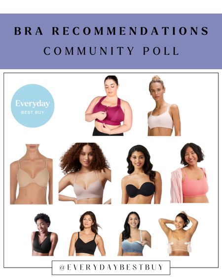 Finding a good bra is essential and it can feel nearly impossible to find one that fits your body perfectly, work well with your wardrobe choices and most importantly is comfortable. I polled the community two years ago on best bras, but because this is a frequent request I decided to crowd source the topic again! Shop the top recommendations! 