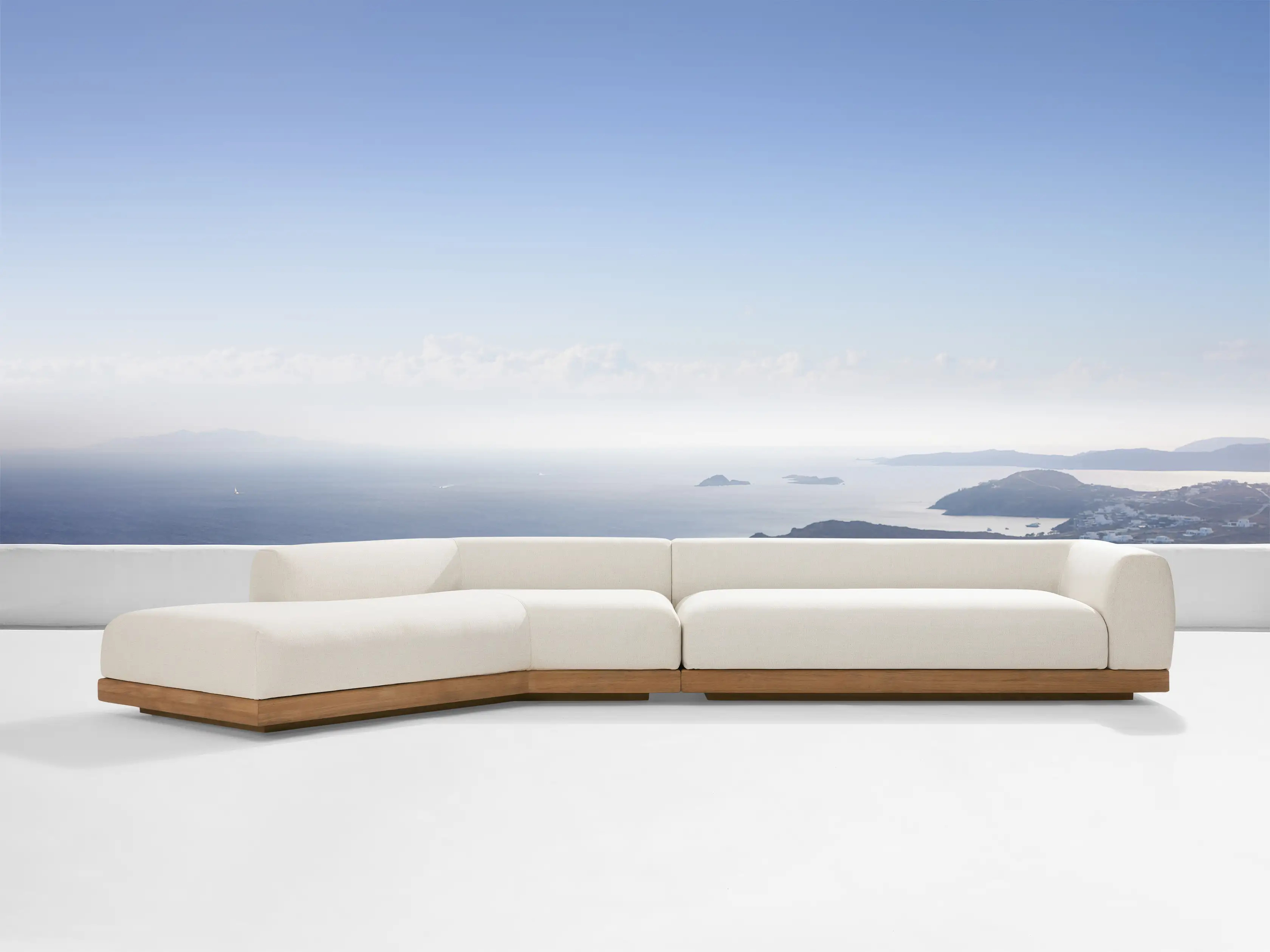 Carmel Outdoor Two Piece Bumper Sectional | Arhaus