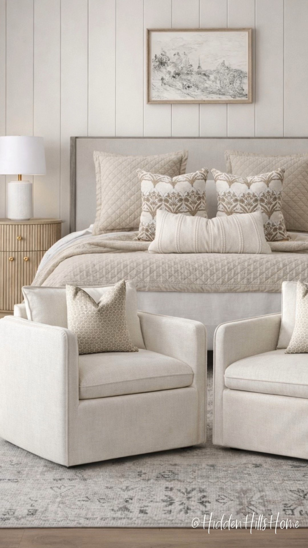 Cozy master bedroom decor ideas, bedroom mood board, bedroom inspiration, home decor #bedroom
Wall color is SW Drift of Mist 


#LTKSaleAlert #LTKSeasonal #LTKHome