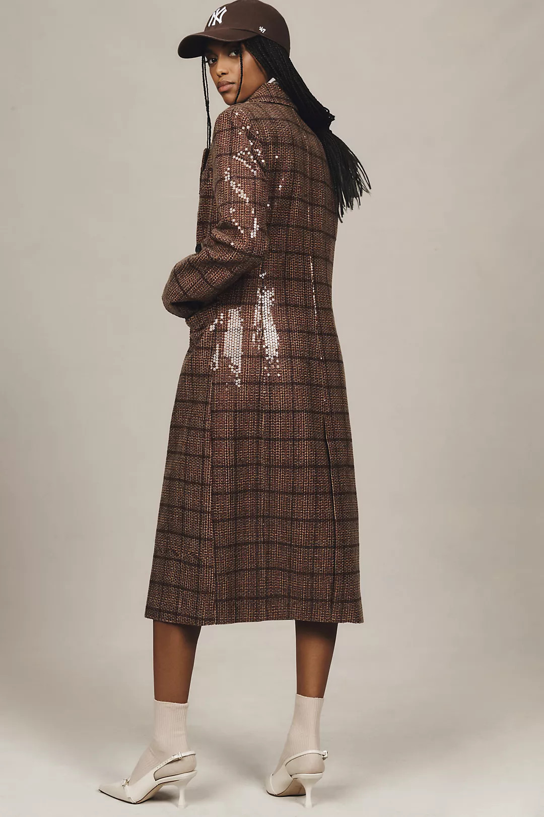 Avec Les Filles Plaid Sequin Coat | Anthropologie (US)
