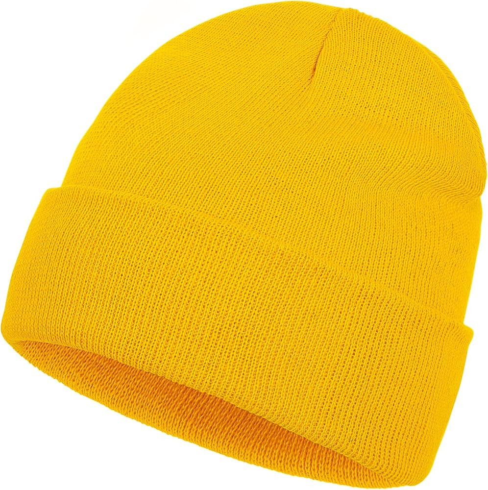 Beanie for Men Women, Slouchy Knitted Beanie Hats Winter Warm Hat Unisex Cuffed Plain Hat for Col... | Amazon (CA)