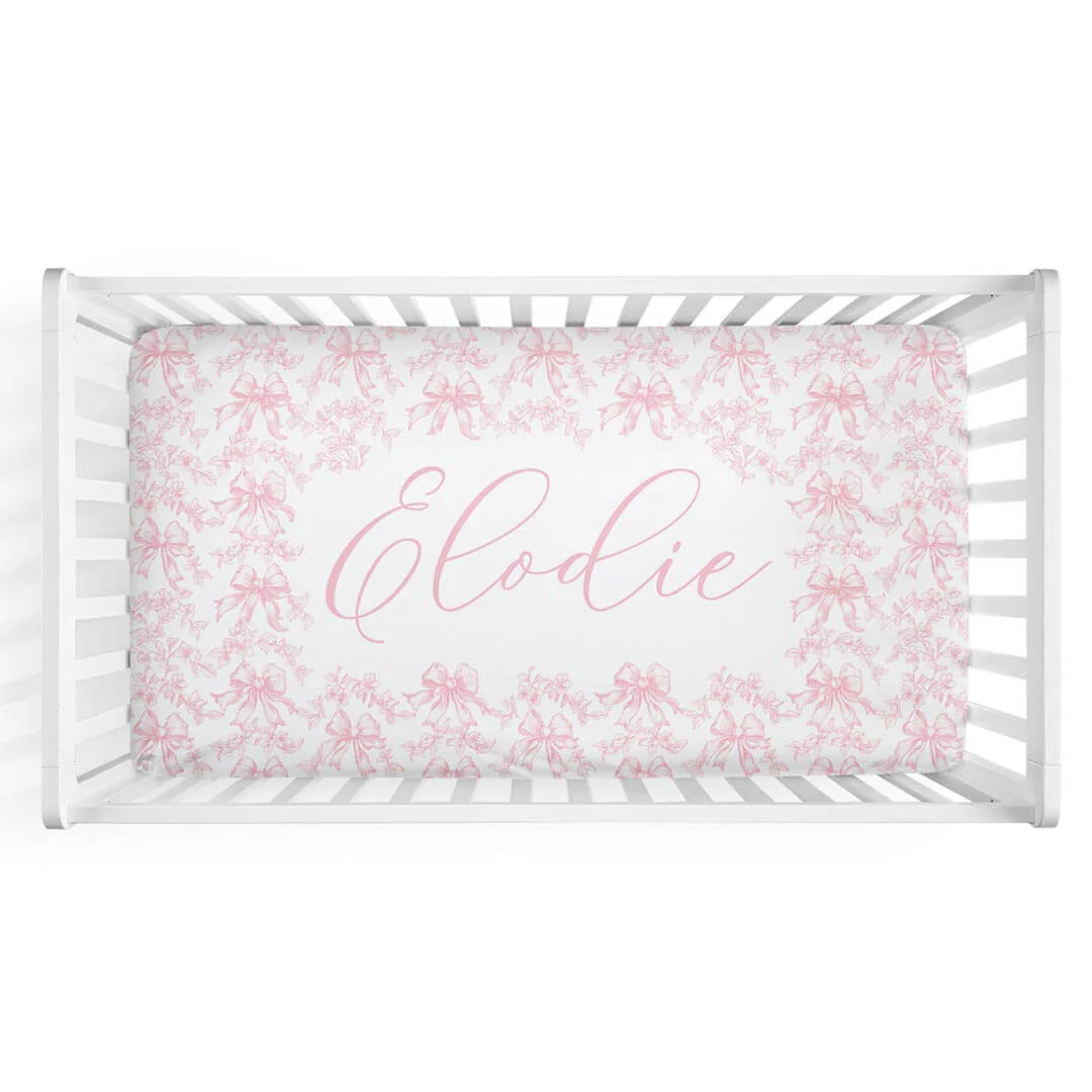 Fancy Frills Personalized Crib Sheet | Caden Lane
