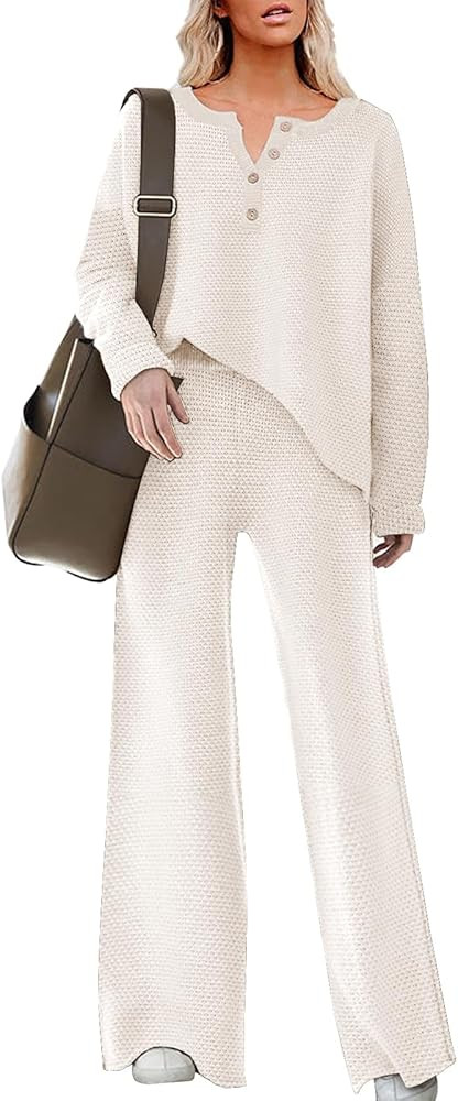 ETCYY NEW Sweater Lounge Sets for Women 2 Piece 2023 Fall Trendy Fashion Outfits with... | Amazon (US)