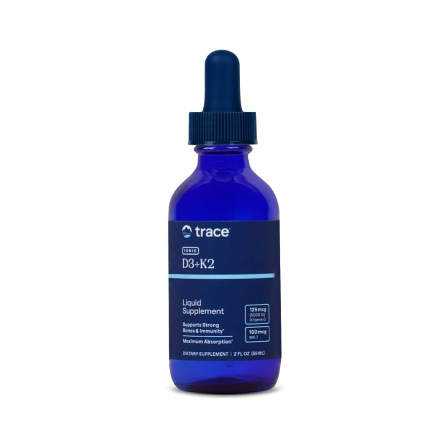 Trace Minerals | Liquid Ionic Vitamin D3 + K2 | 125 mcg (5,000 IU) D3, 100 mcg K2 | Concentrated ... | Amazon (US)