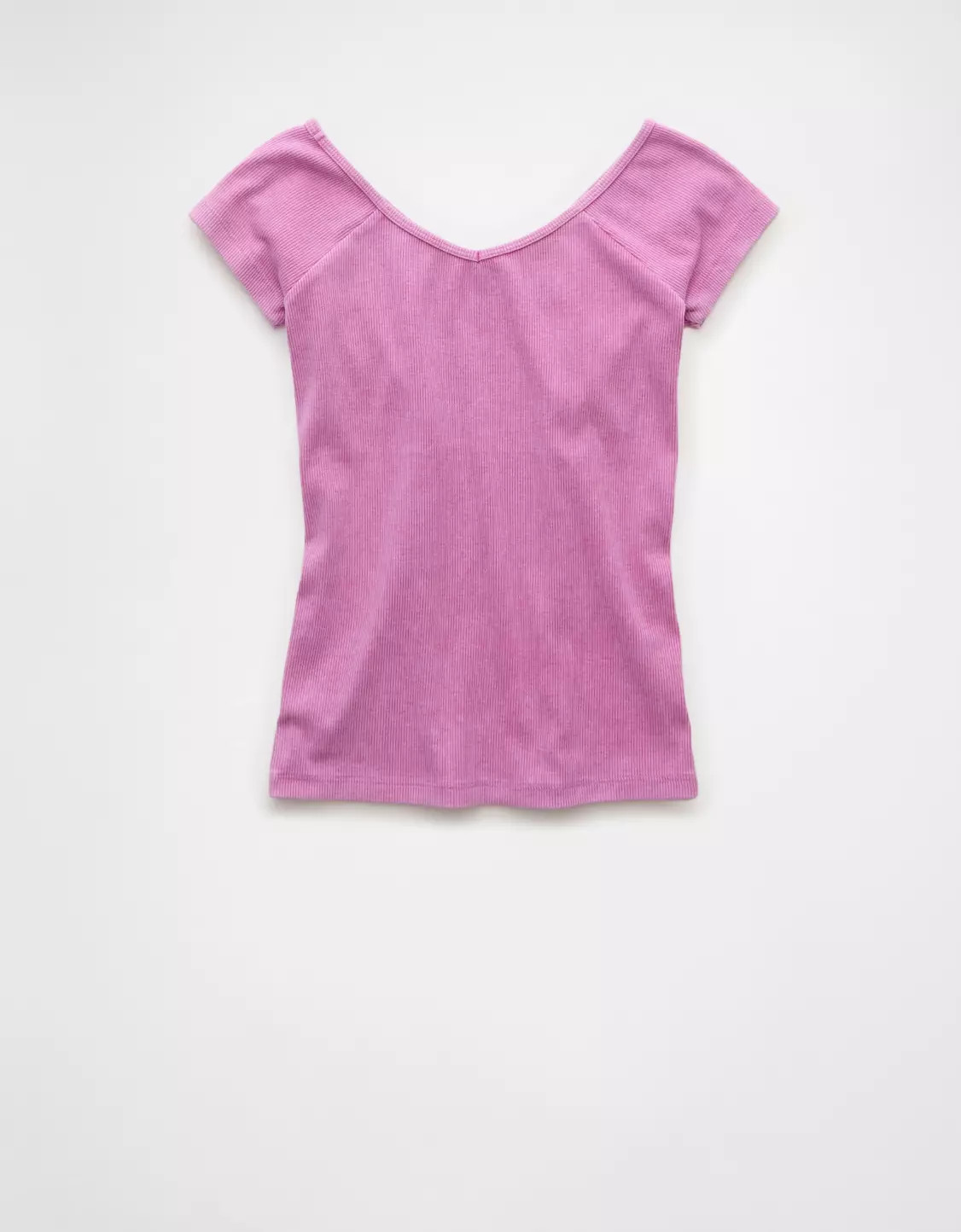 AE Saltwash V-Neck Baby Tee | American Eagle Outfitters (US & CA)