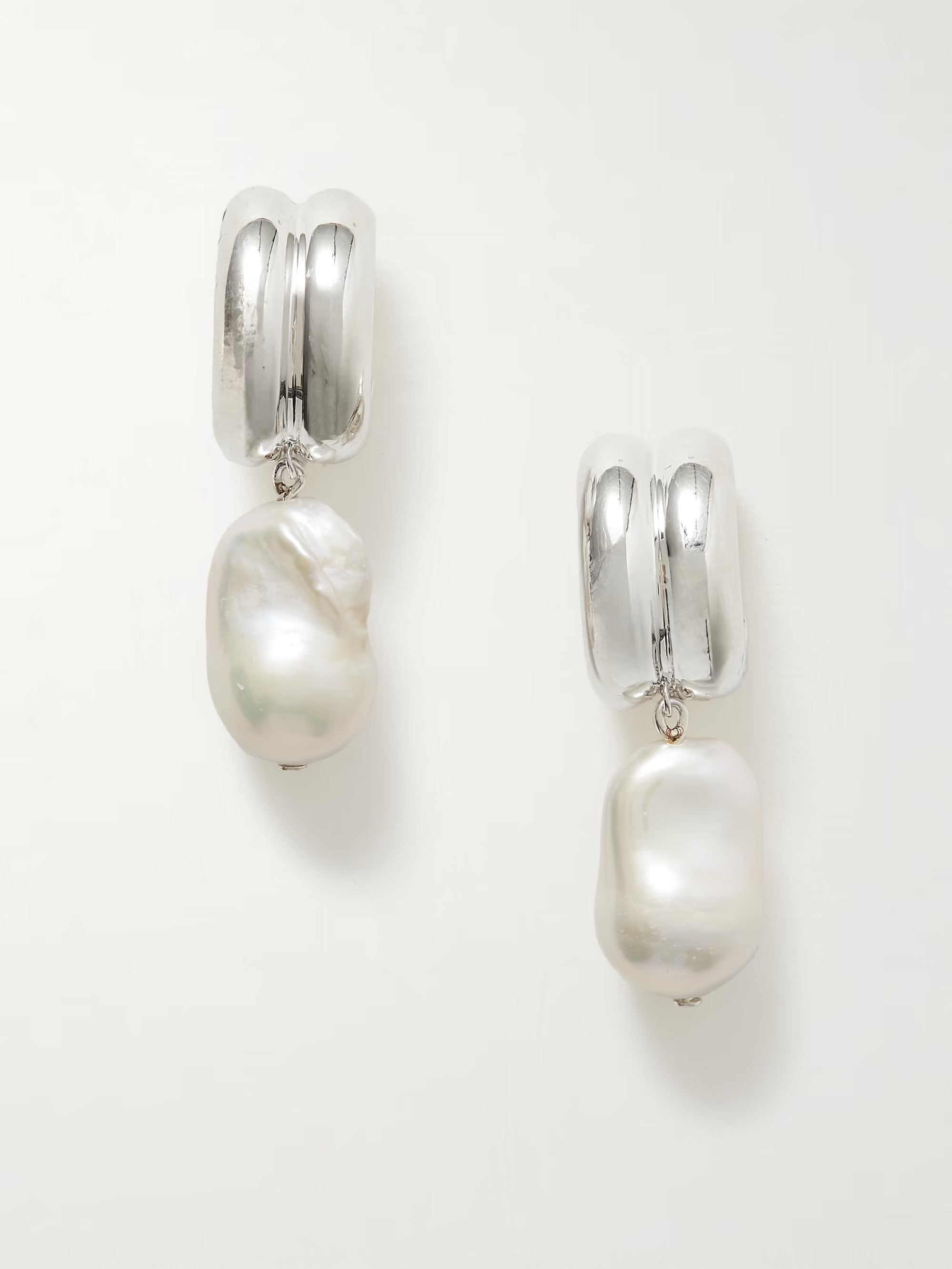 Juliette recycled silver pearl earrings | NET-A-PORTER (US)