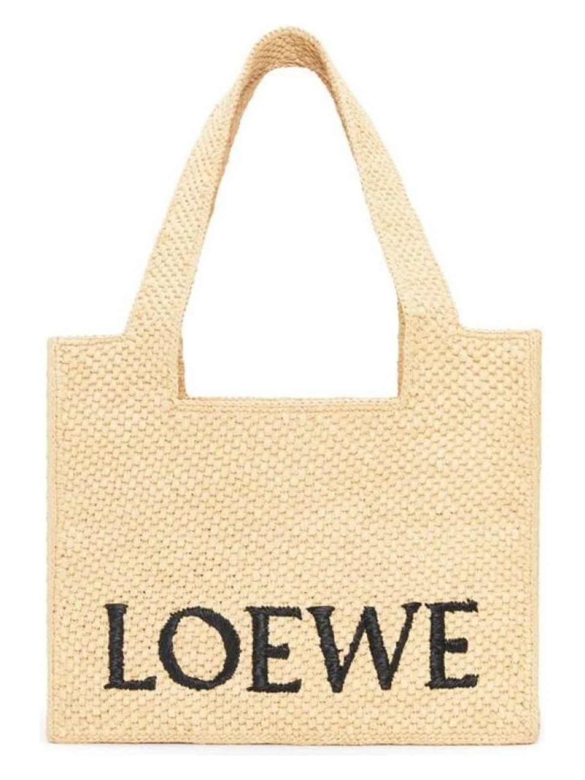 Loewe Women's Medium Font Tote Bag in Natural | A685B61X05 | LOZURI