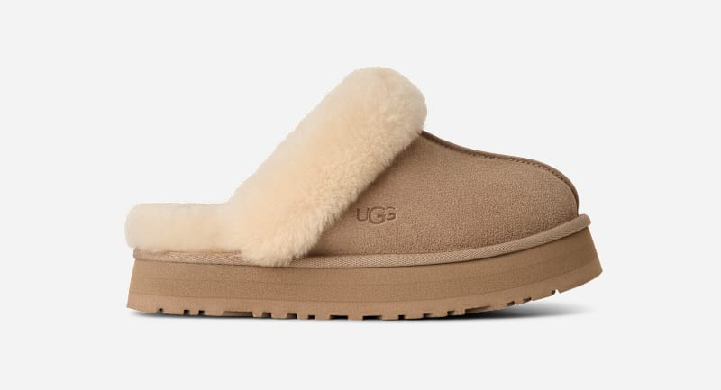 UGG® Women's Disquette Sheepskin Slippers in Sand, Size 9 | UGG (US)
