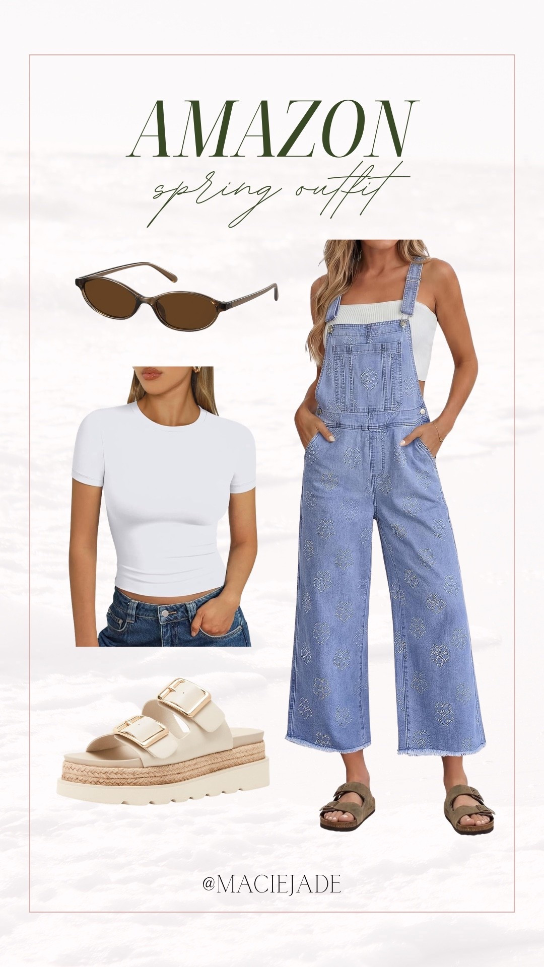 Casual spring outfit inspo ✨ all amazon finds! 😍

Amazon outfit, Amazon finds, denim overalls, spring outfits, spring outfit, spring sandals, spring ootd

#LTKSeasonal #LTKMidsize #LTKootd