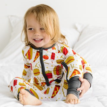Fast Foodie Bamboo Viscose Zippy | Little Sleepies