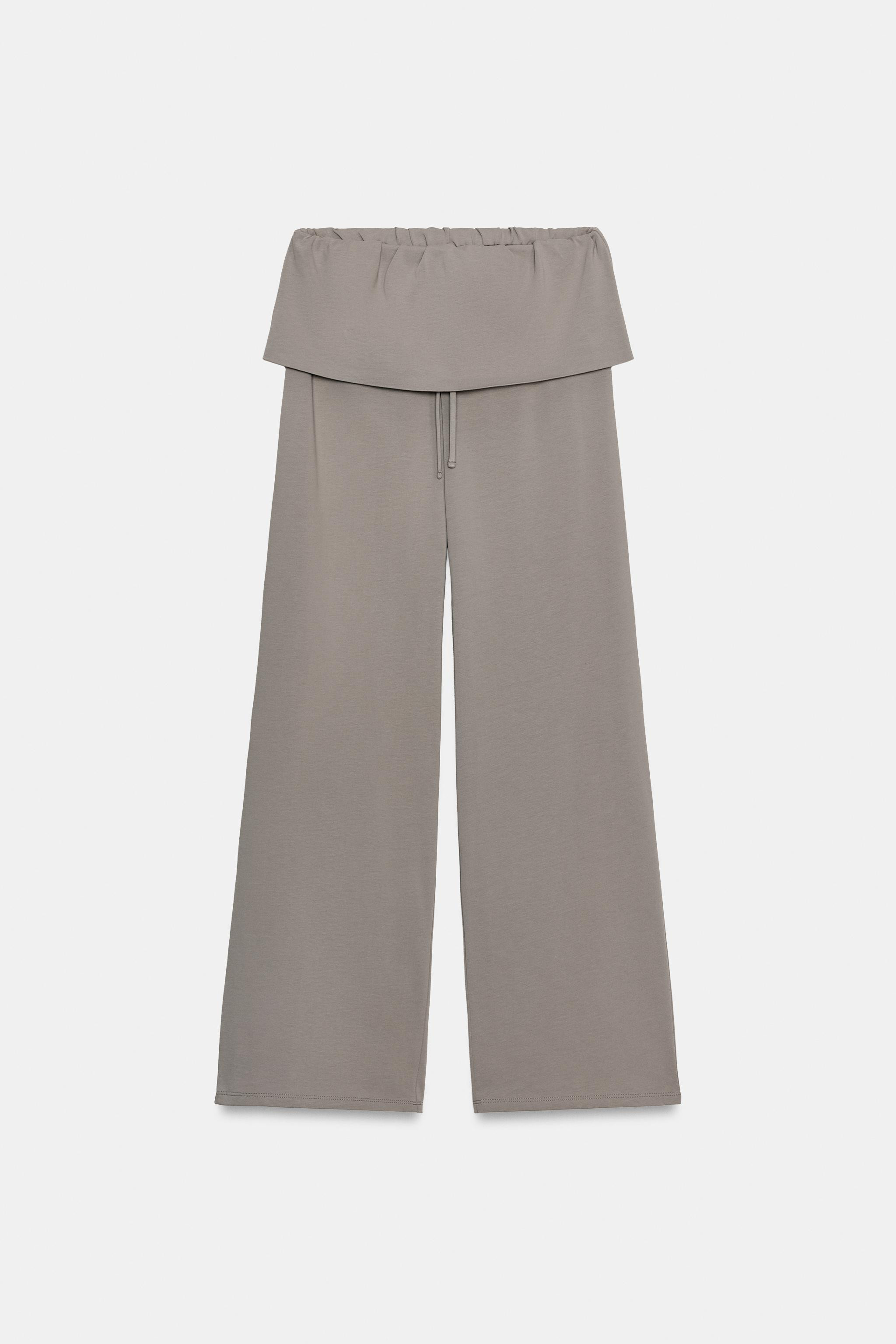HEAVY COTTON SASH PANTS | Zara US