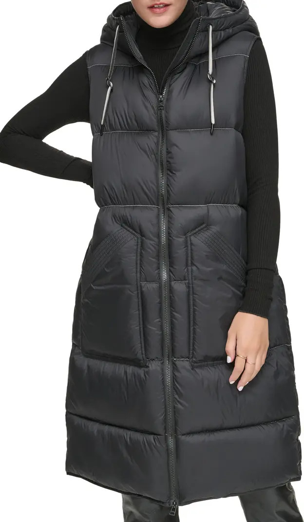 Kerr Hooded Longline Puffer Vest | Nordstrom
