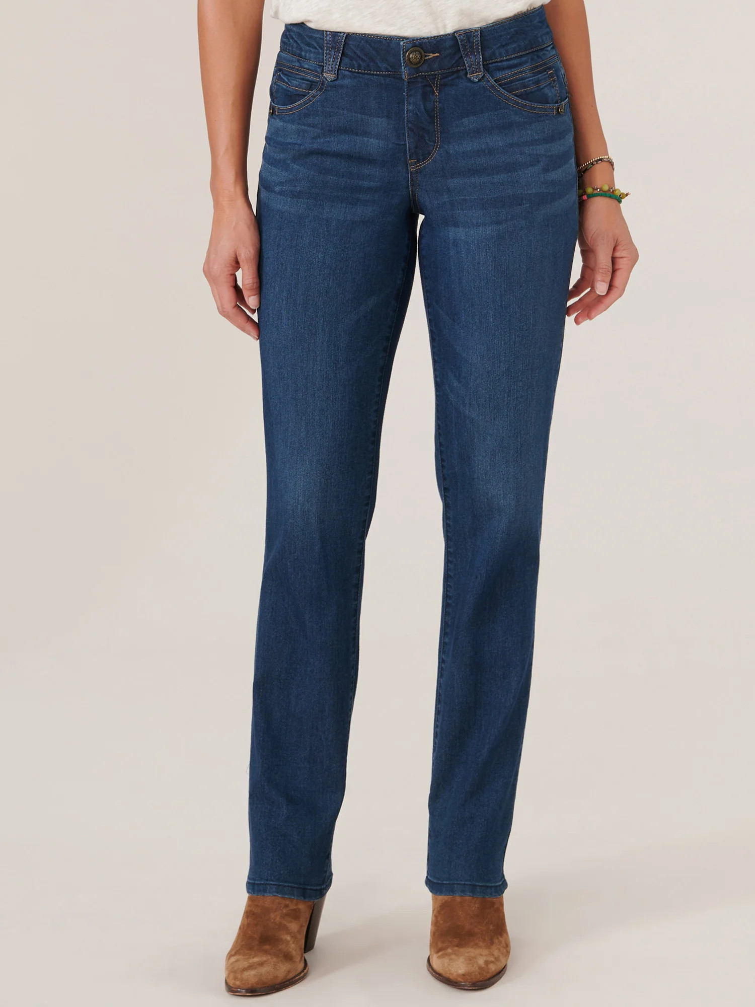"Ab"solution® Straight Leg Indigo Denim 33" Inseam Tall Jeans | Democracy Clothing