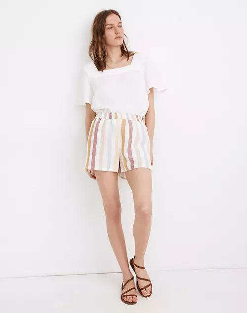 Madewell x LAUDE the Label Everyday Shorts in Painter Stripe | Madewell