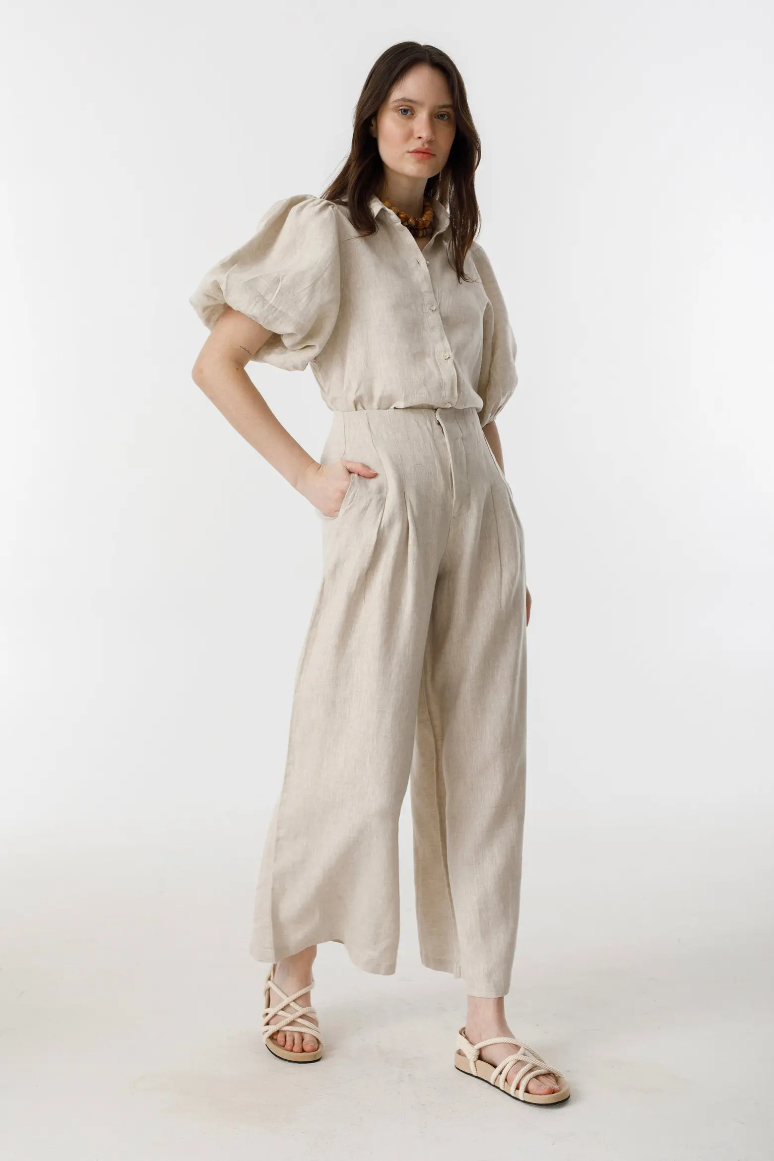 LANHTROPY Culotte Linen Pants (Women) | Nordstrom | Nordstrom