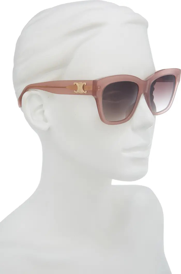 Triomphe 55mm Round Sunglasses | Nordstrom