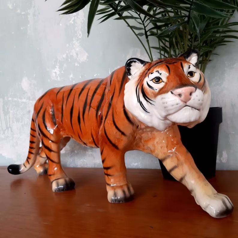 Goebel Germany ceramic sculpture Bengal tiger | Etsy (US)