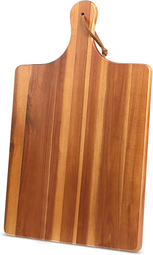 HOMEXCEL Acacia Wood Cutting Board for Kitchen,Cutting Board with Handle,Chopping Board 17"X11"fo... | Amazon (US)