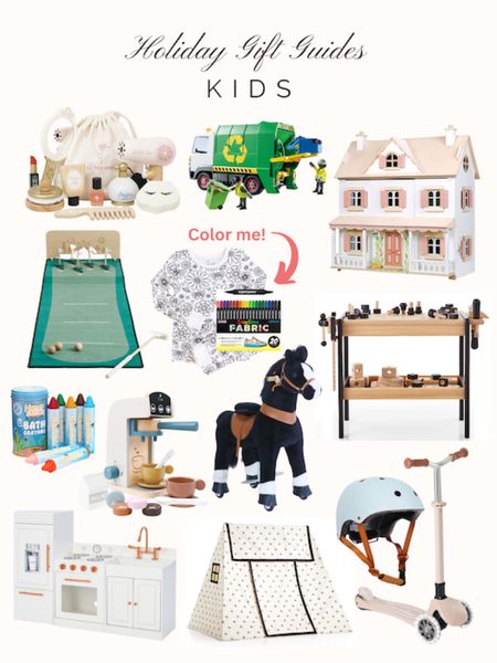 Great gifts for kids! I love these fun Caden Lane pajamas that you can color, a pony you can actually ride and beautiful play kitchen from Maisonette  

#LTKHoliday #LTKkids #LTKGiftGuide