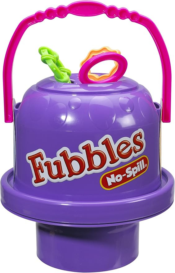 Little Kids Fubbles No-Spill Big Bubble Bucket in Purple for Multi-Child Play, Made in the USA | Amazon (US)