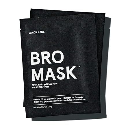 Amazon.com: BRO MASK: Korean Face Mask for Men | 2 Pc. Hydrating Anti Aging Sheet Masks Contains ... | Amazon (US)